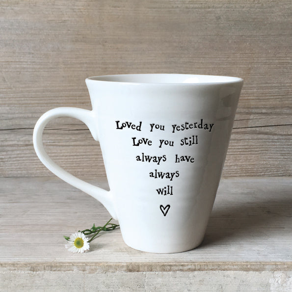 Large Porcelain Mug - Love You