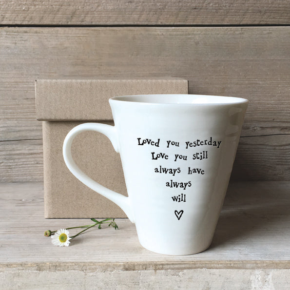 Large Porcelain Mug - Love You