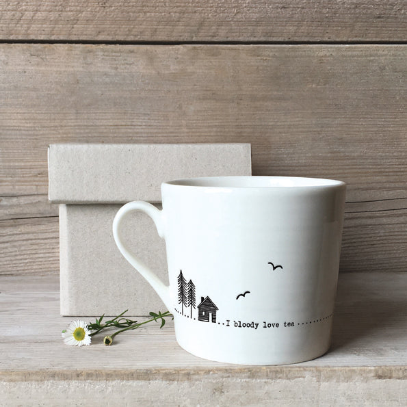 Porcelain Mug - I Bloody Love Tea