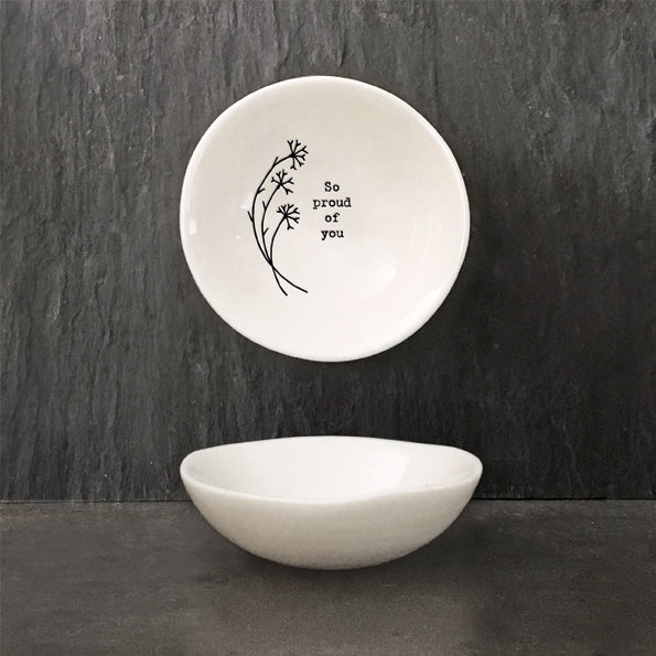 Porcelain Ring Dish - So Proud Of You