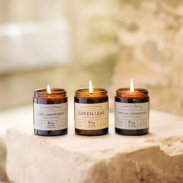 Large Natural Wax Candles