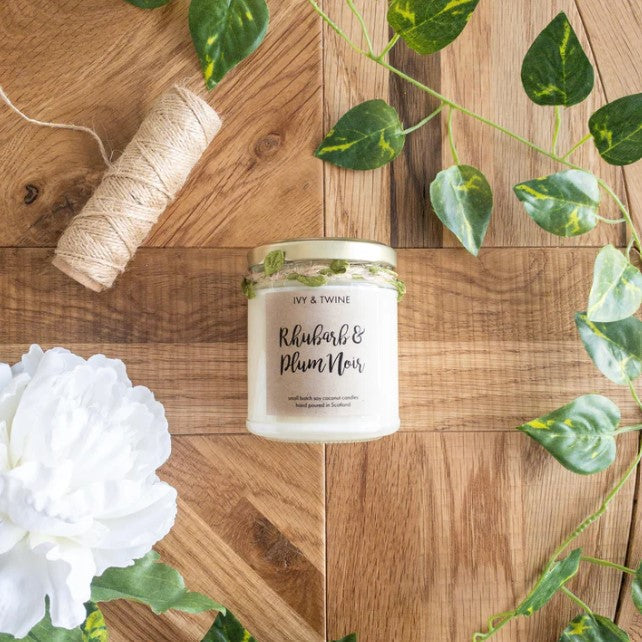 Rhubarb & Plum Noir Candle