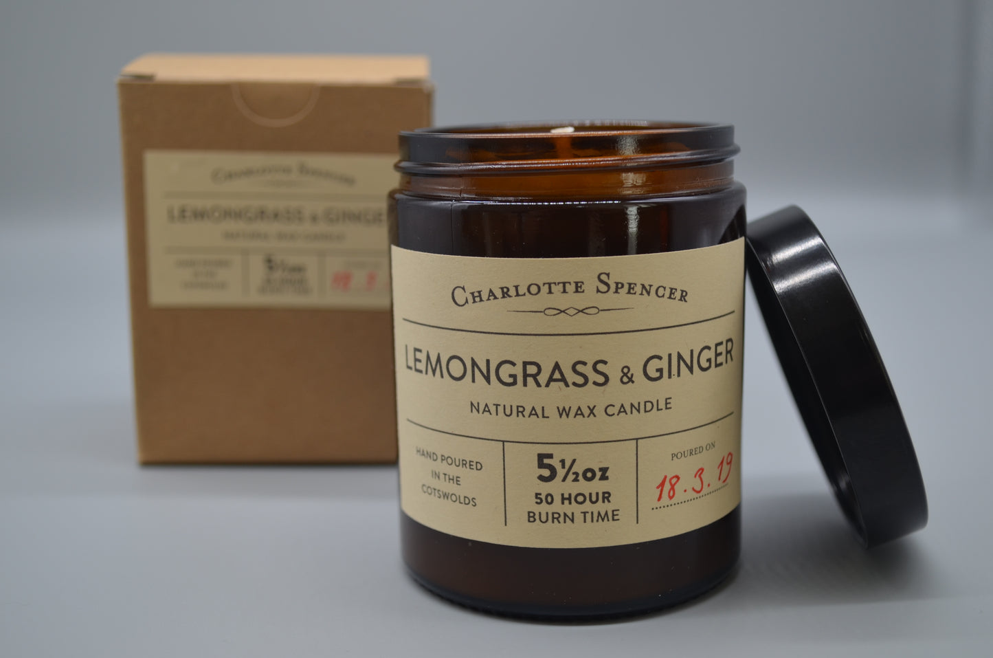 Large Natural Wax Candles