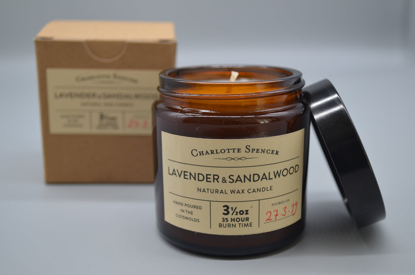 Small Natural Wax Candle