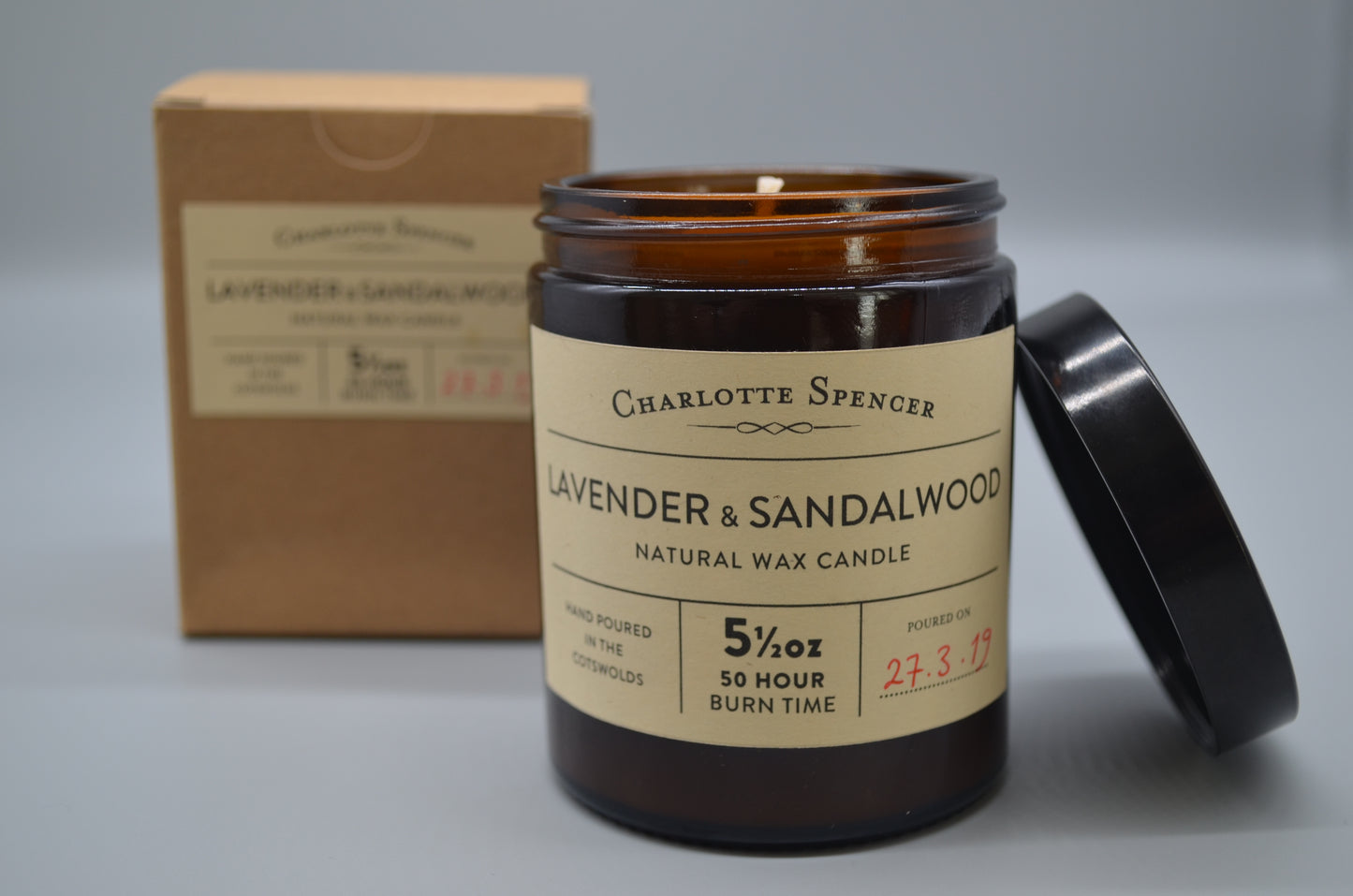 Large Natural Wax Candles