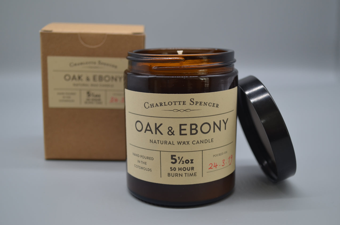 Large Natural Wax Candles