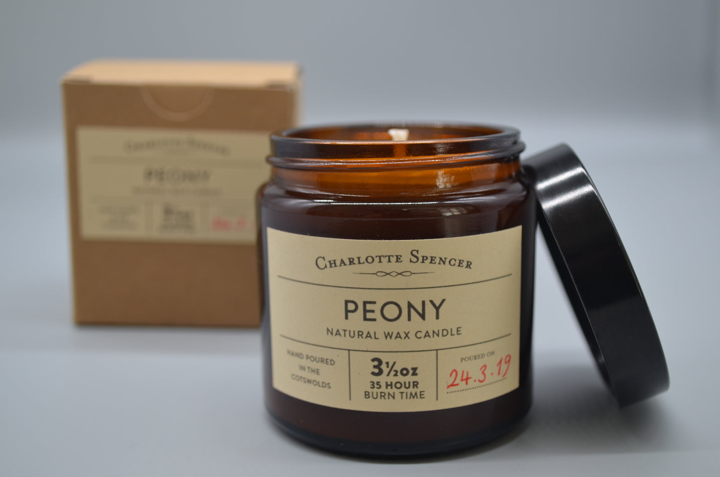 Small Natural Wax Candle