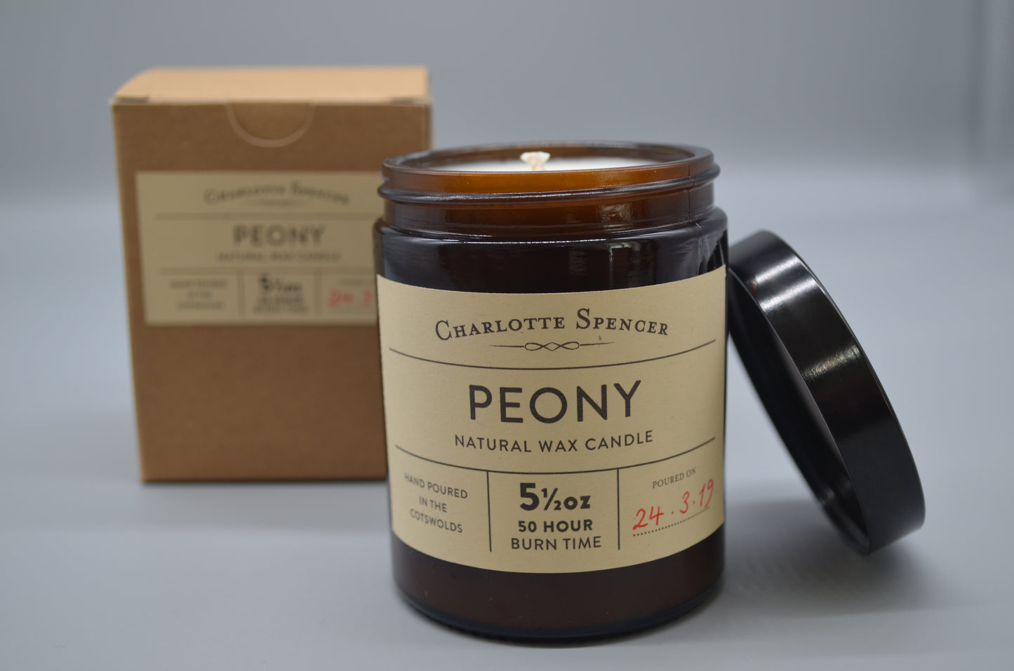 Large Natural Wax Candles