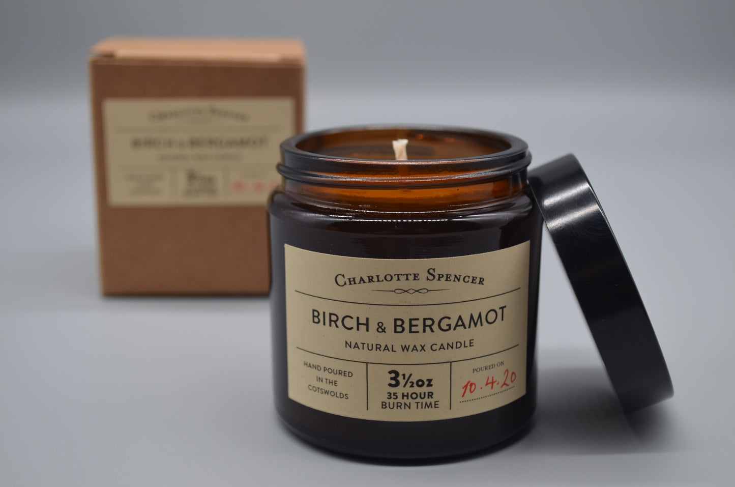 Small Natural Wax Candle