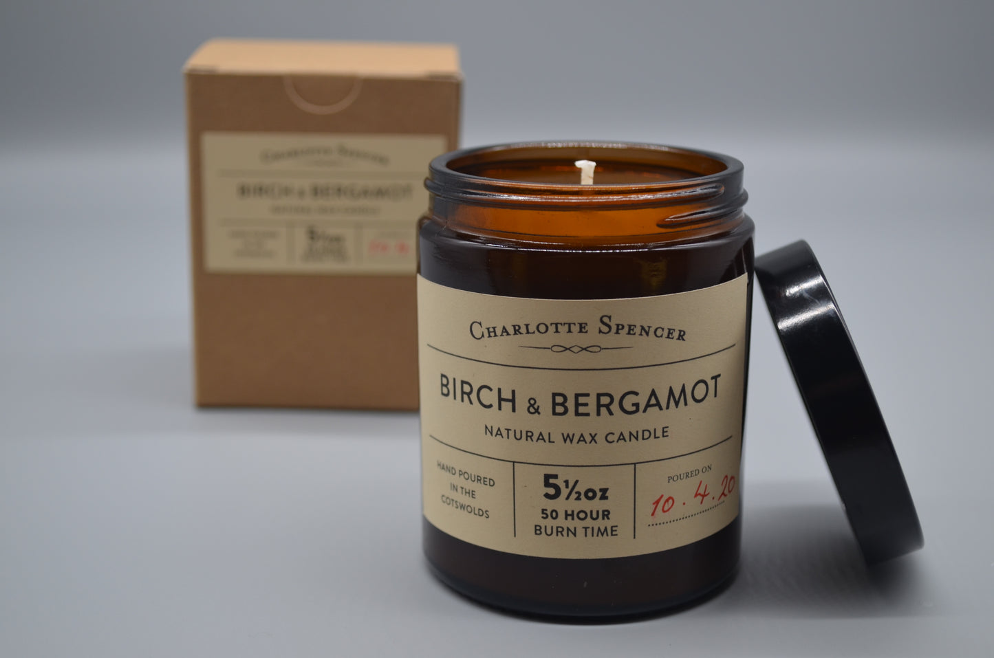 Large Natural Wax Candles