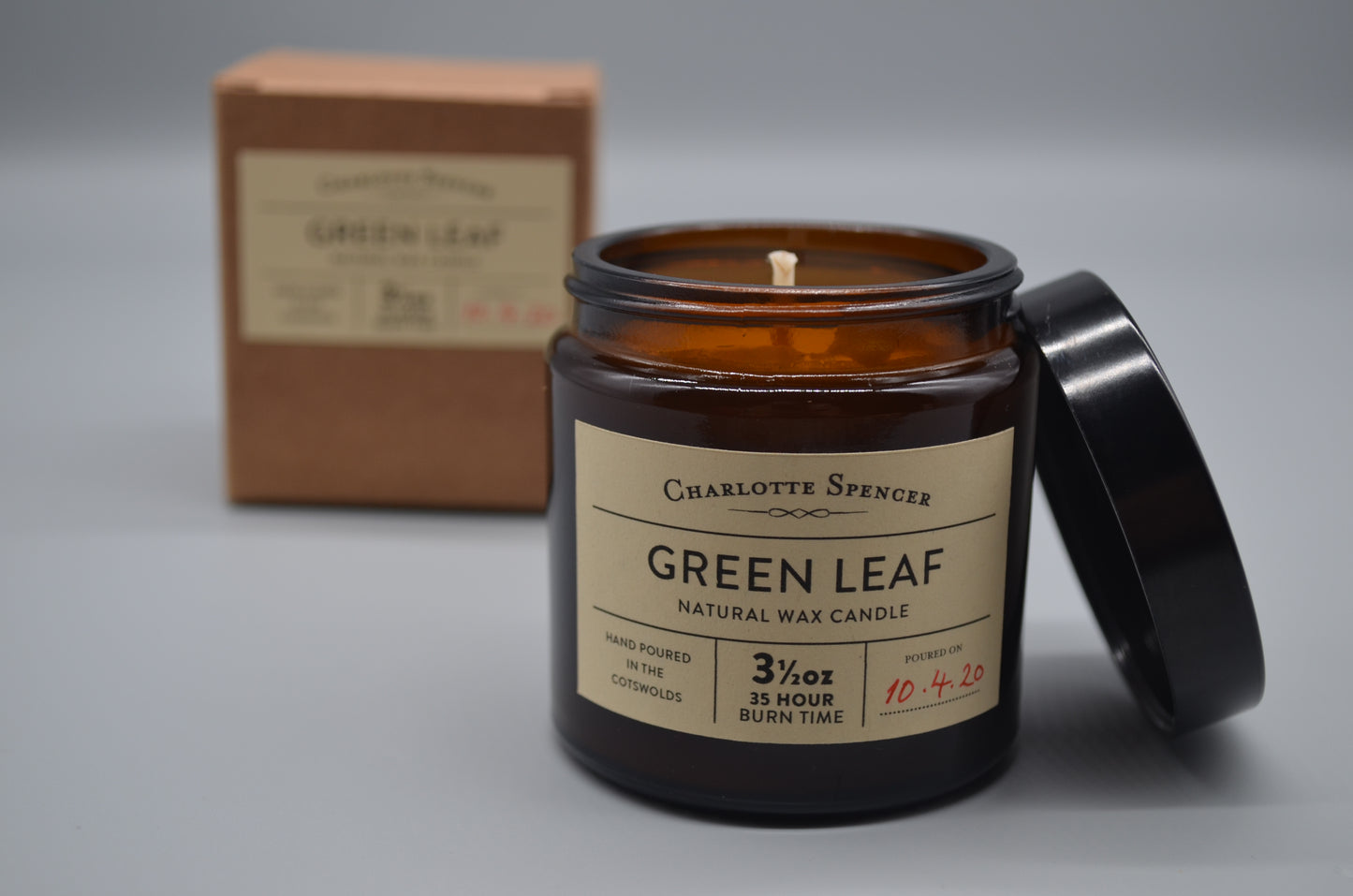 Small Natural Wax Candle