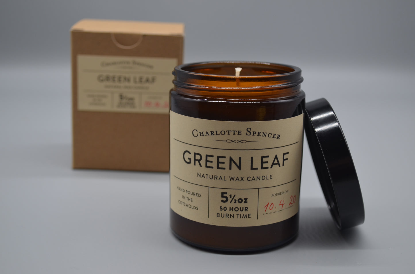 Large Natural Wax Candles