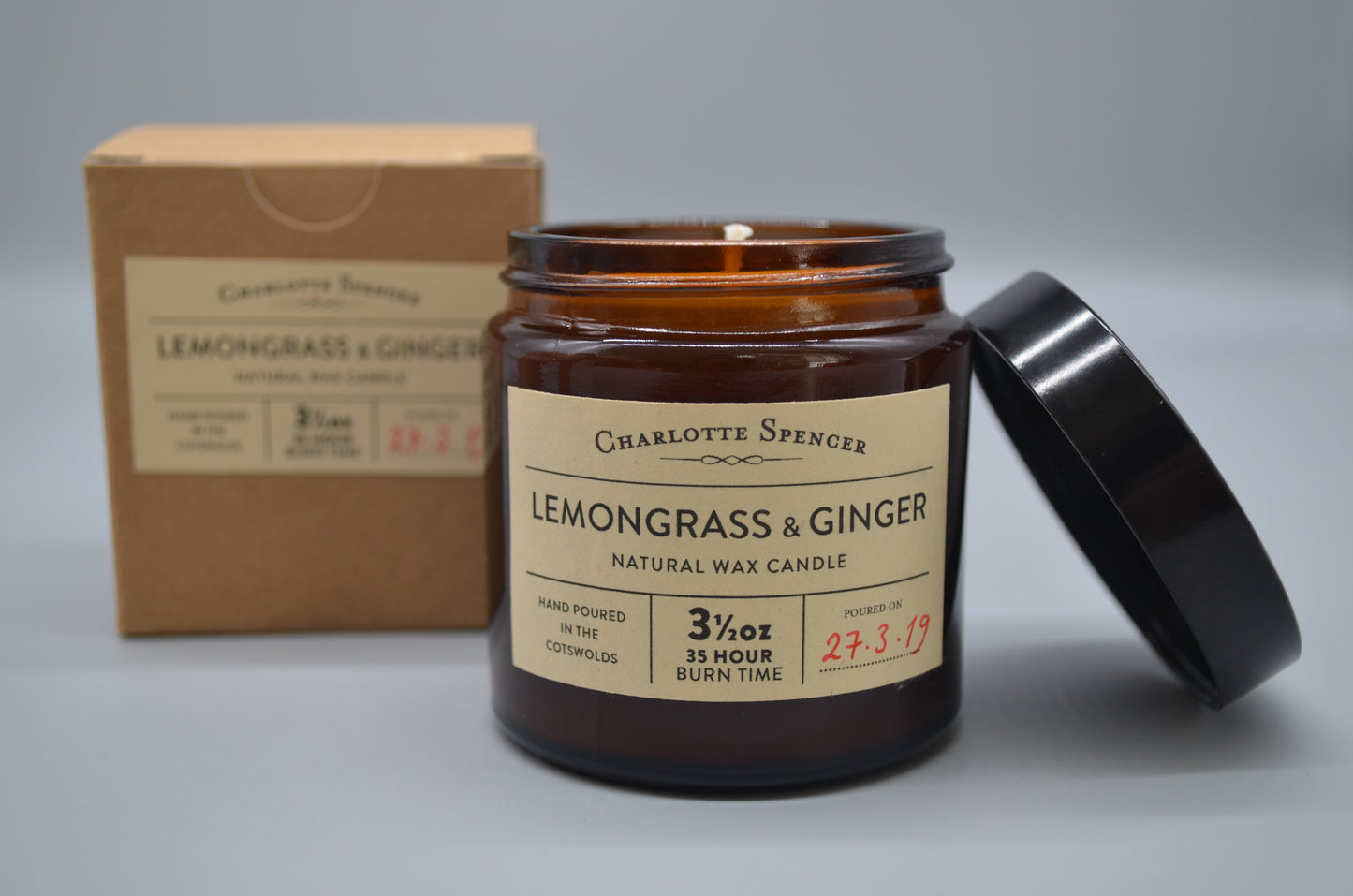 Small Natural Wax Candle