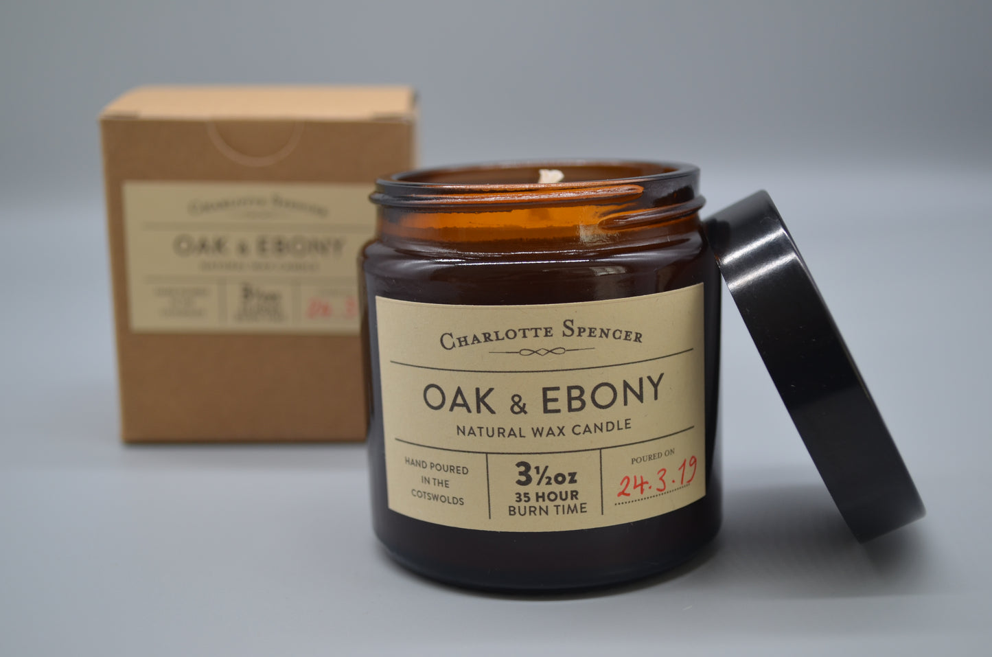 Small Natural Wax Candle