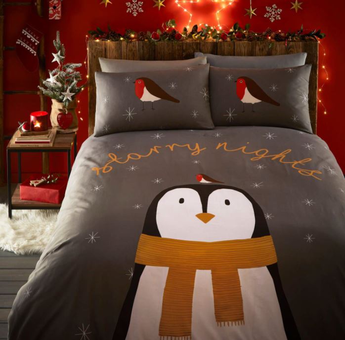 Starry Nights Christmas Duvet Cover Set