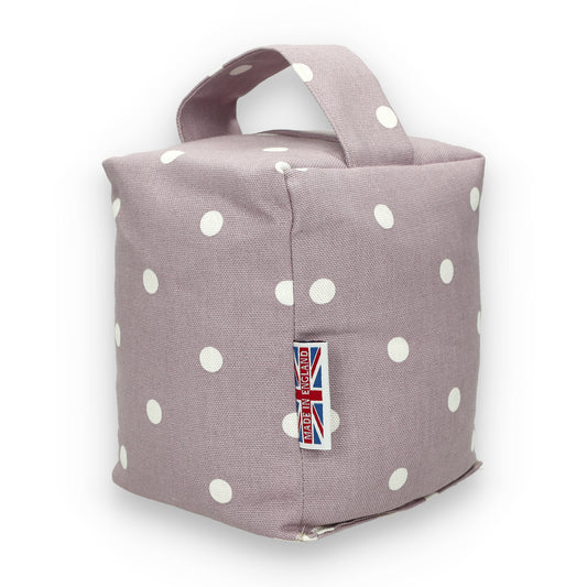 Dotty Mauve Door Stop