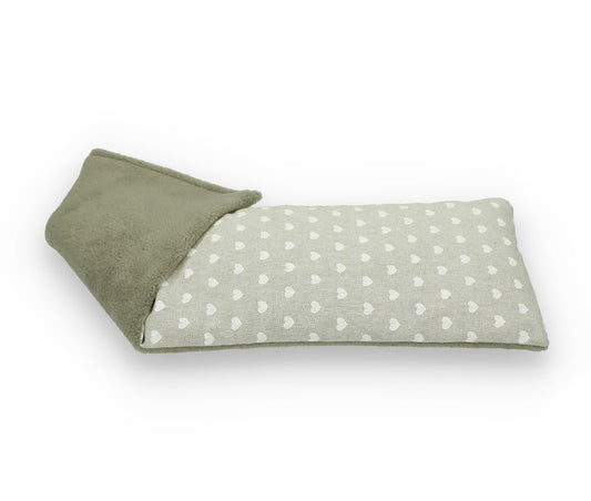 Duo Lavender Scented Wheat Bag - White Hearts