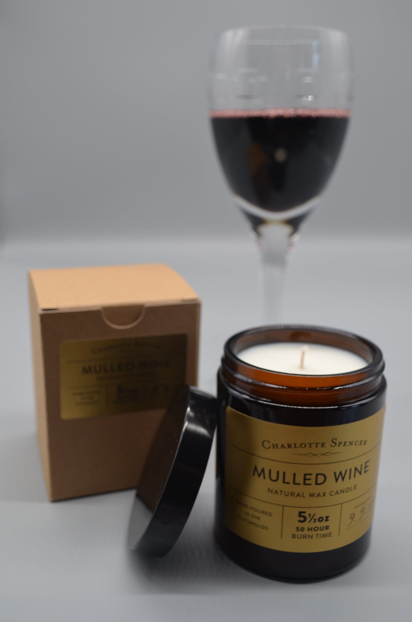 Large Natural Wax Candles - FESTIVE