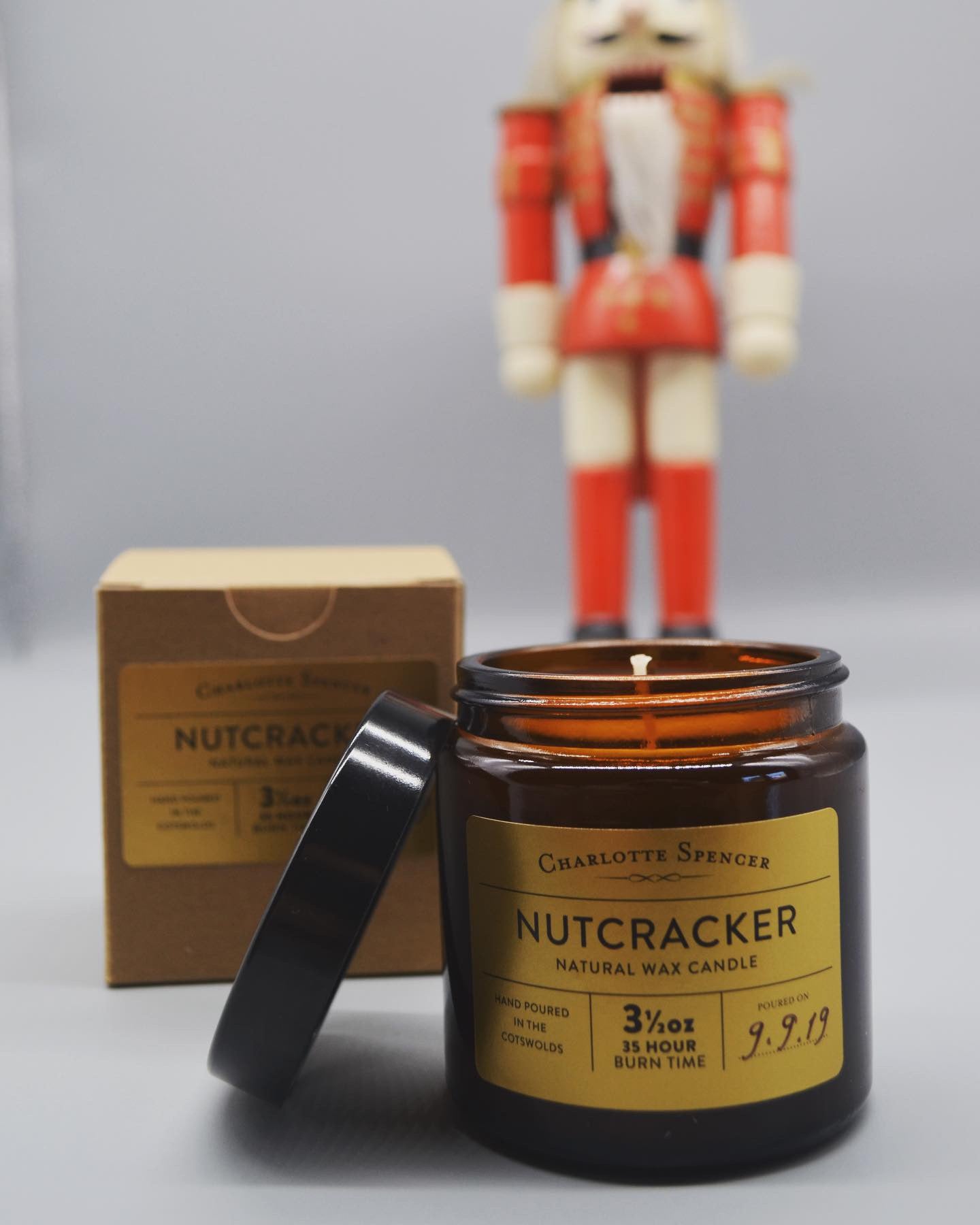 Small Natural Wax Candles - FESTIVE