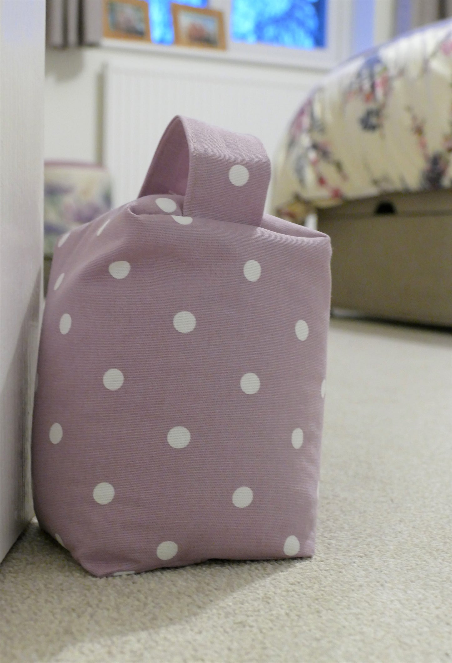 Dotty Mauve Door Stop