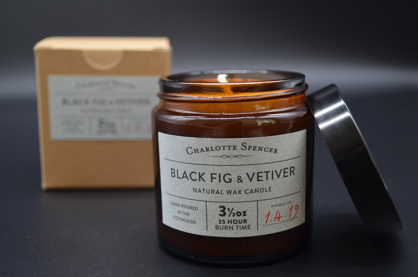 Small Natural Wax Candle