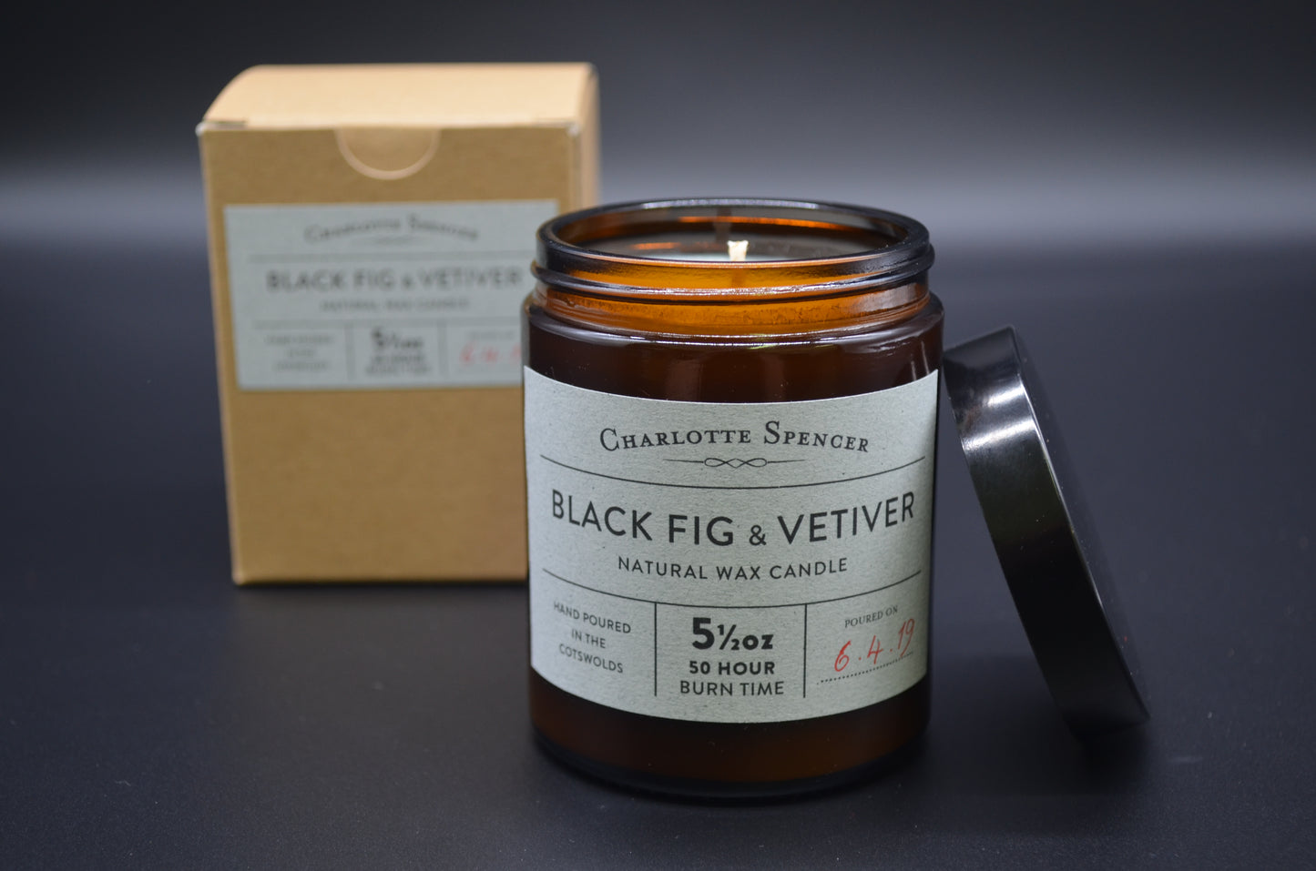 Large Natural Wax Candles