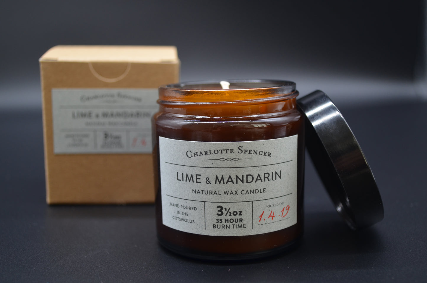 Small Natural Wax Candle