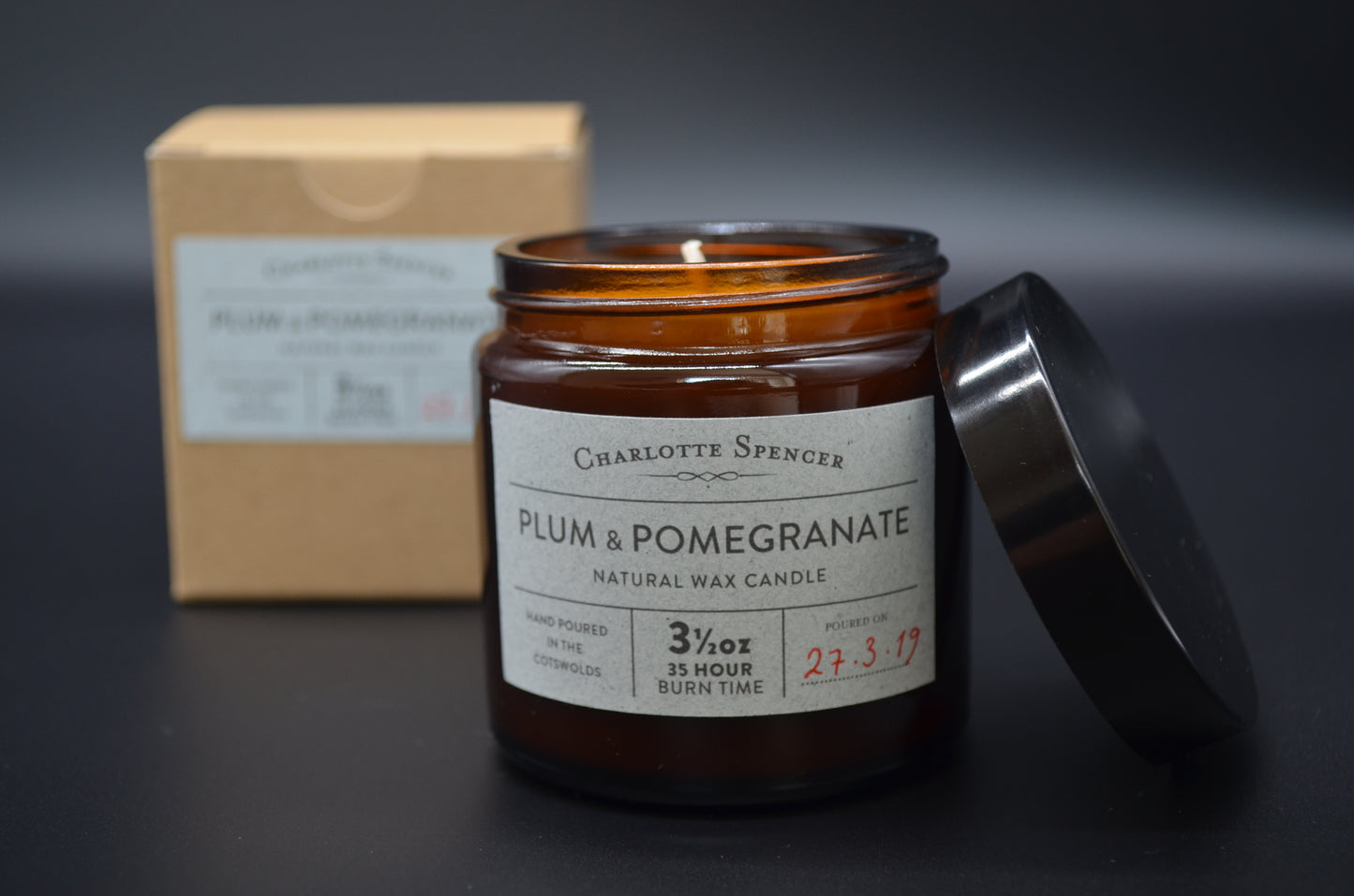 Small Natural Wax Candle