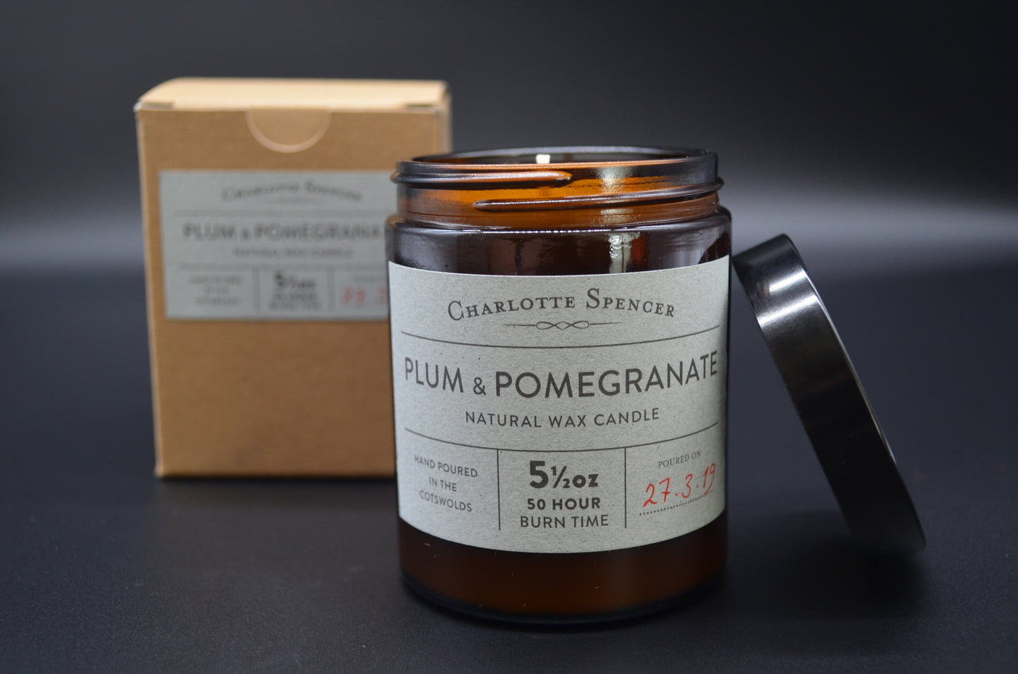 Large Natural Wax Candles