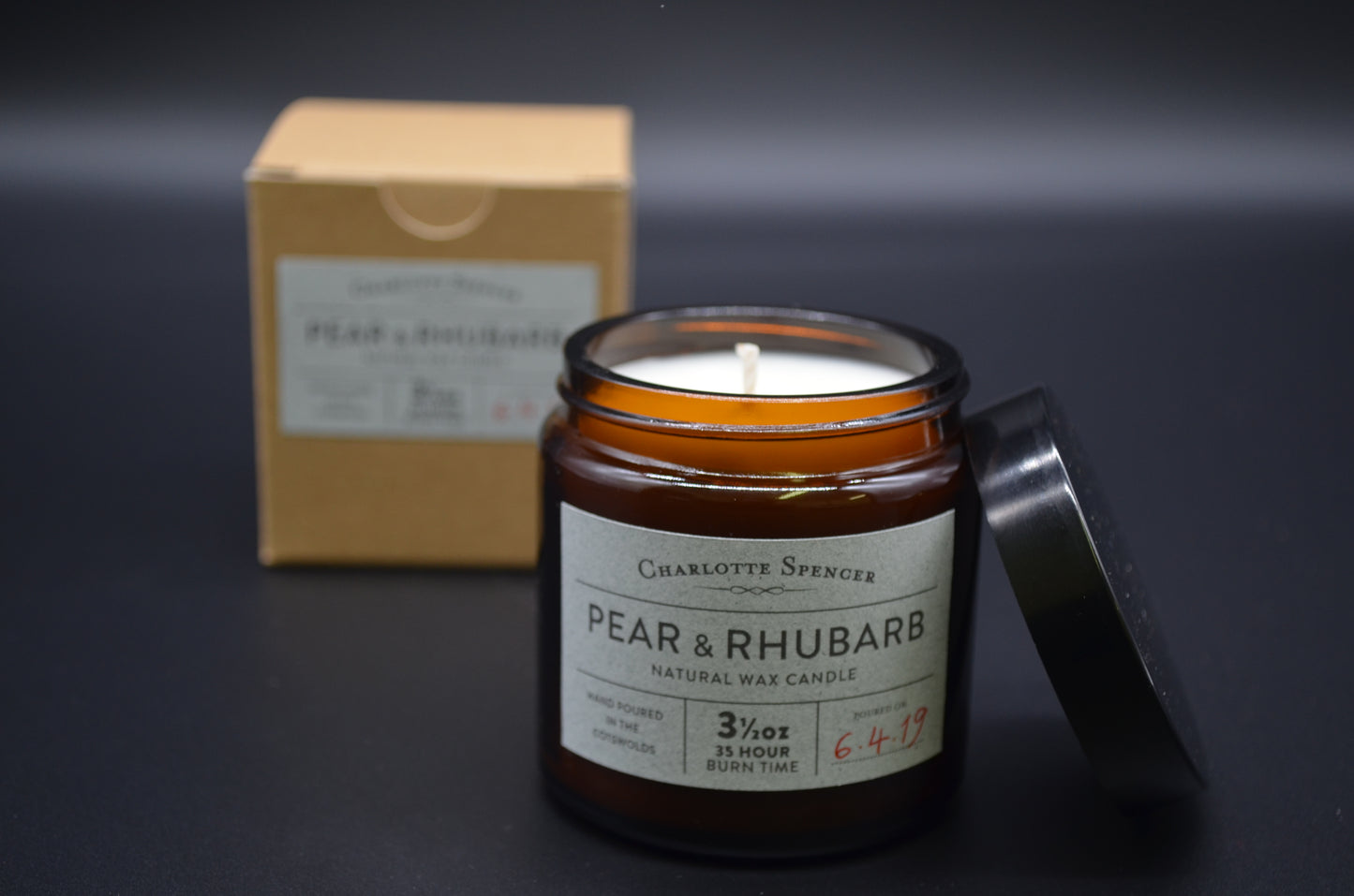 Small Natural Wax Candle