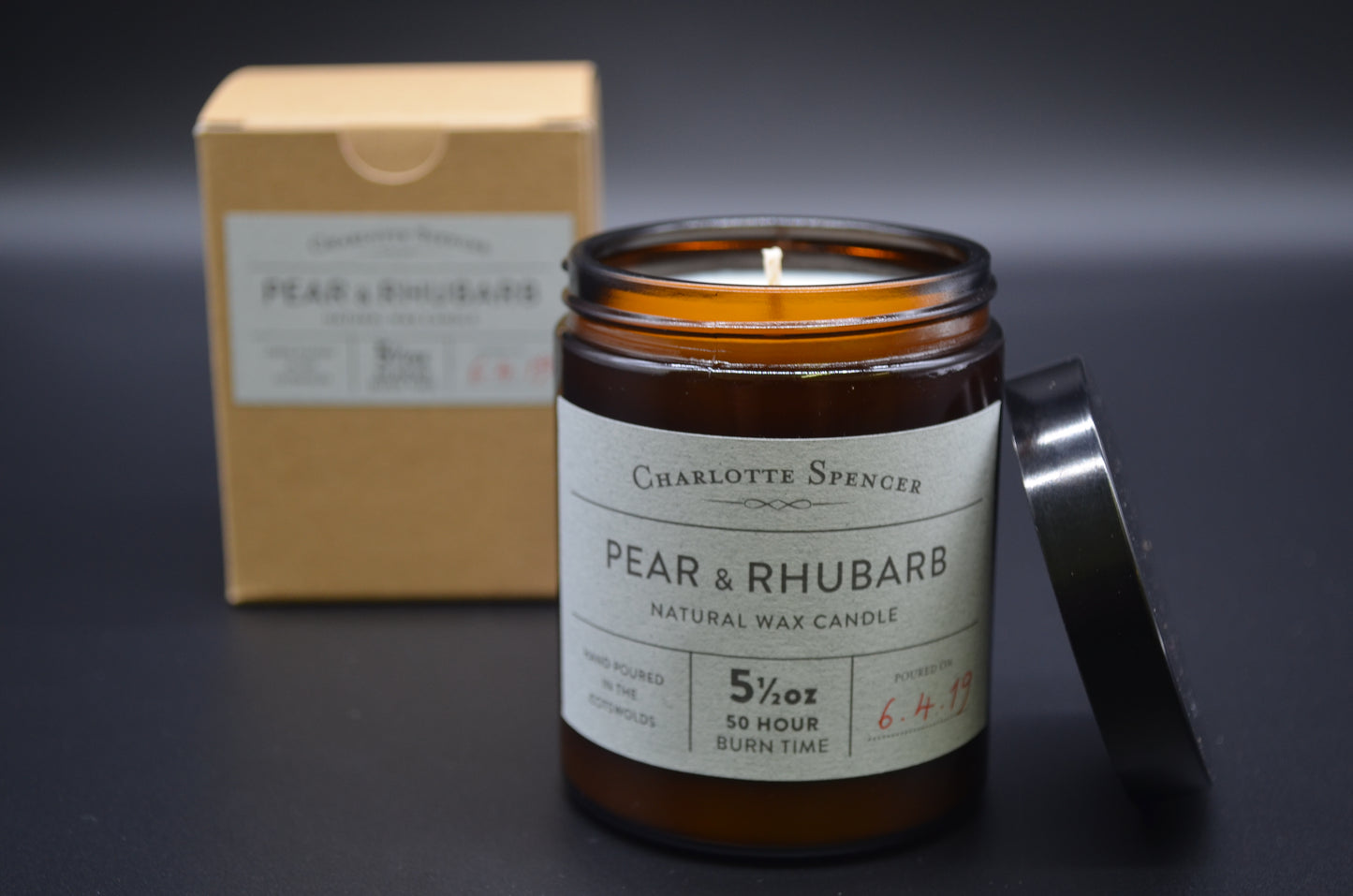 Large Natural Wax Candles