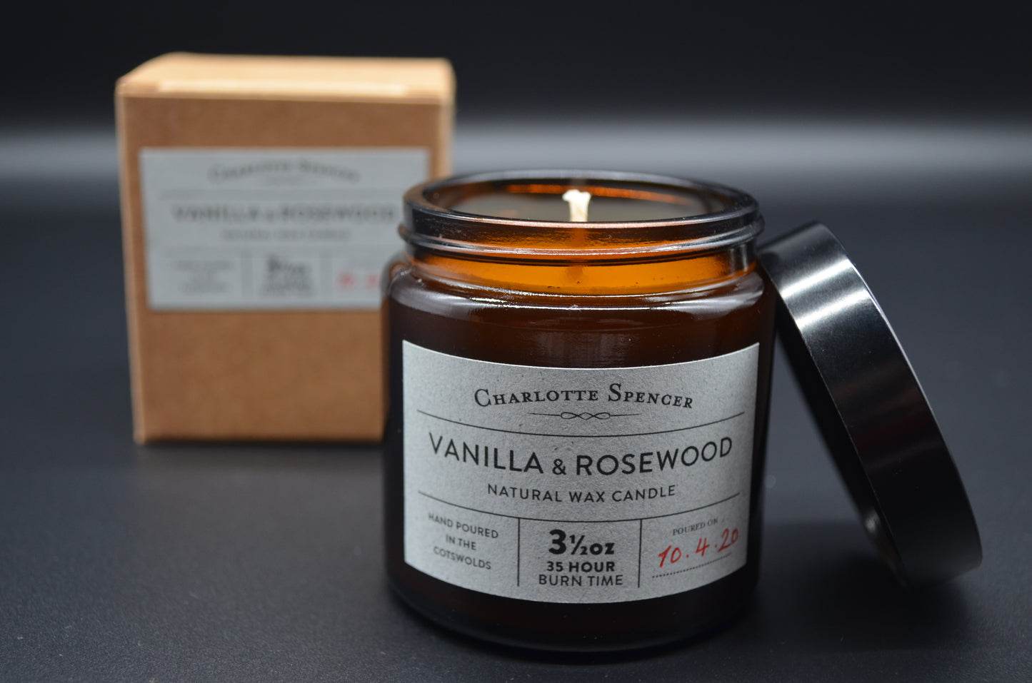 Small Natural Wax Candle