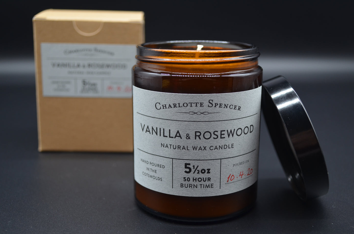 Large Natural Wax Candles