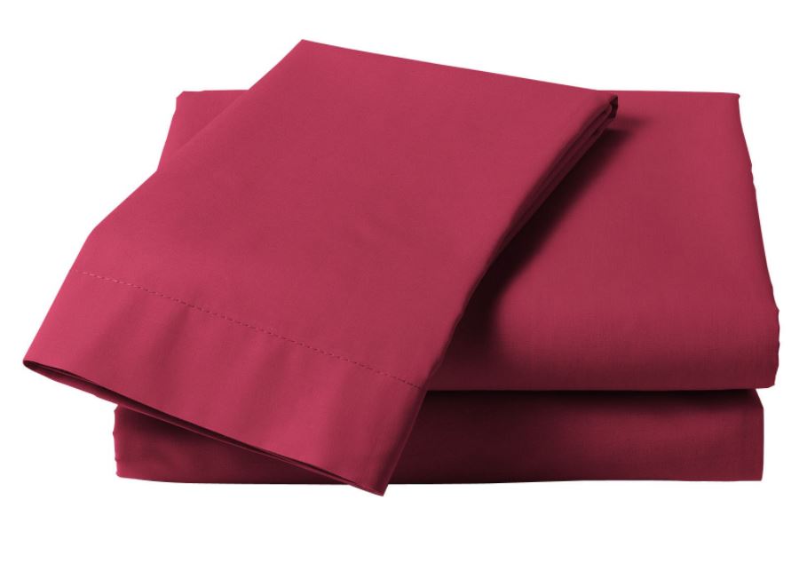 Percale Housewife Pillowcase Pair (Available in 13 colours)