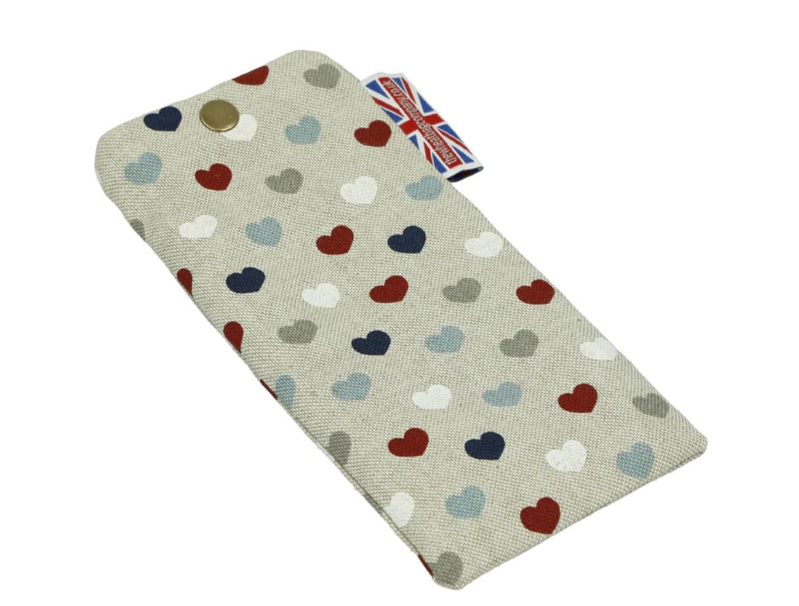 Glasses Case - Hearts Multi