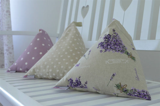 We have a great range of PADi pillow designs available, including hearts, dots and lavendar sprig fabrics.