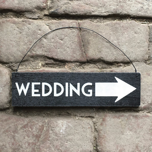 Wedding Arrow Sign