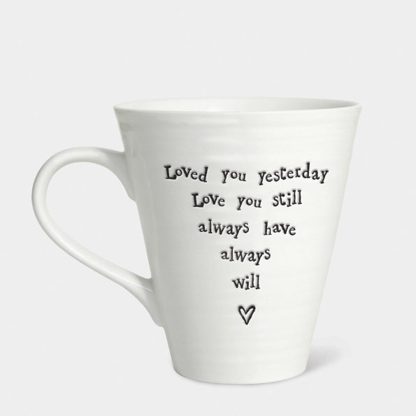 Large Porcelain Mug - Love You
