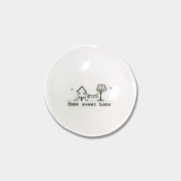 Porcelain Ring Dish - Home Sweet Home