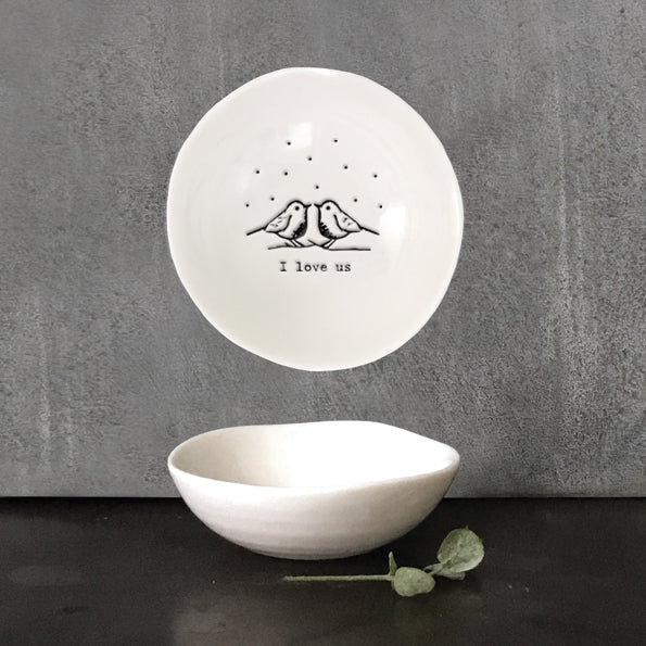 Porcelain Ring Dish - I Love us