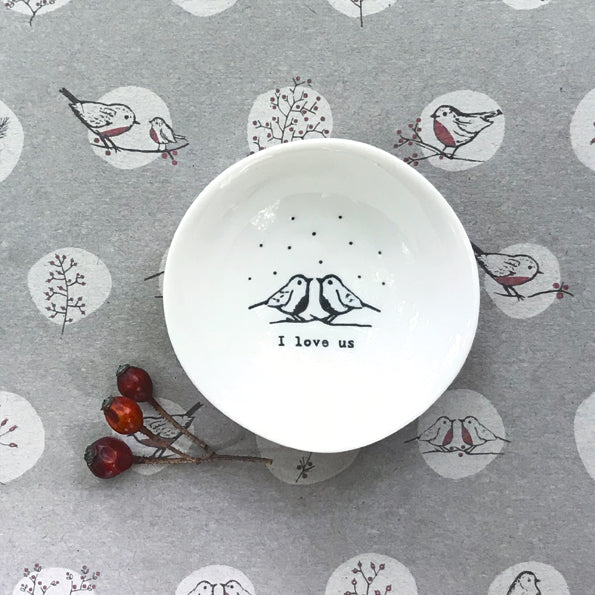 Porcelain Ring Dish - I Love us