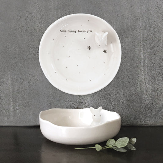 Porcelain Jewellery Dish - Some Bunny Loves You