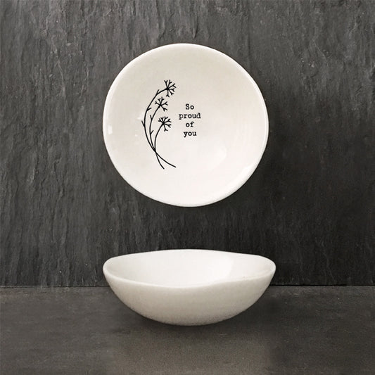 Porcelain Ring Dish - So Proud Of You