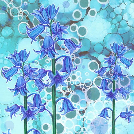 In Bloom Ceramic Coaster - Bluebell