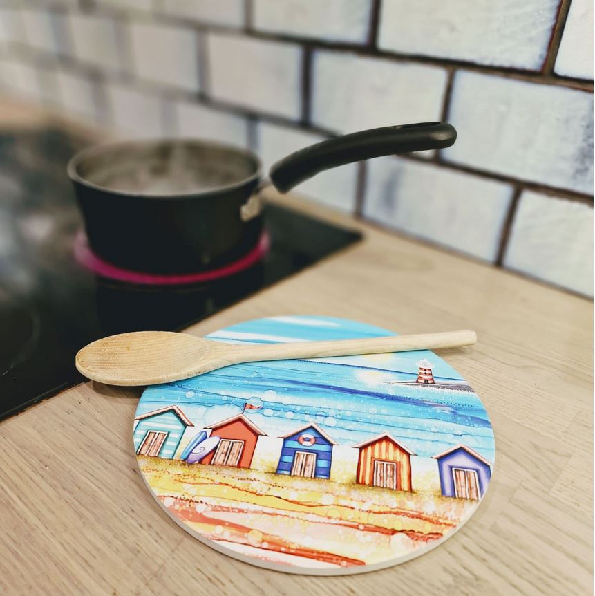 By The Sea Ceramic Trivet