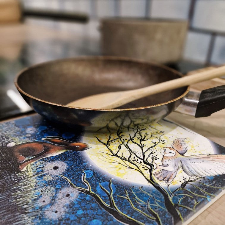 Hare & Owl Ceramic Trivet