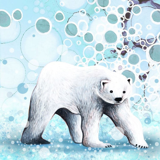 Ice Ceramic Coaster - Polar Bear