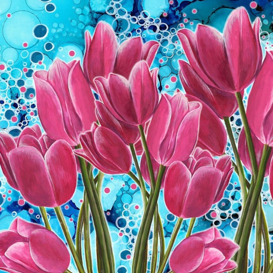 In Bloom Ceramic Coaster - Tulip