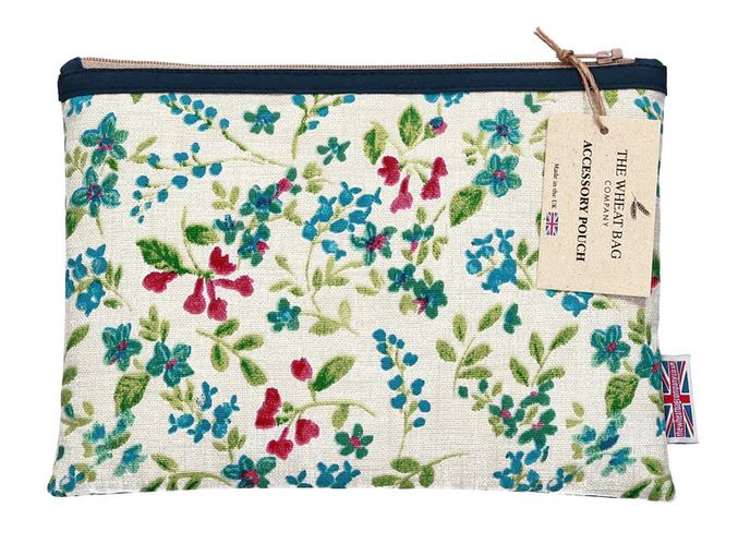 Accessory Pouch - Wildflowers Blue