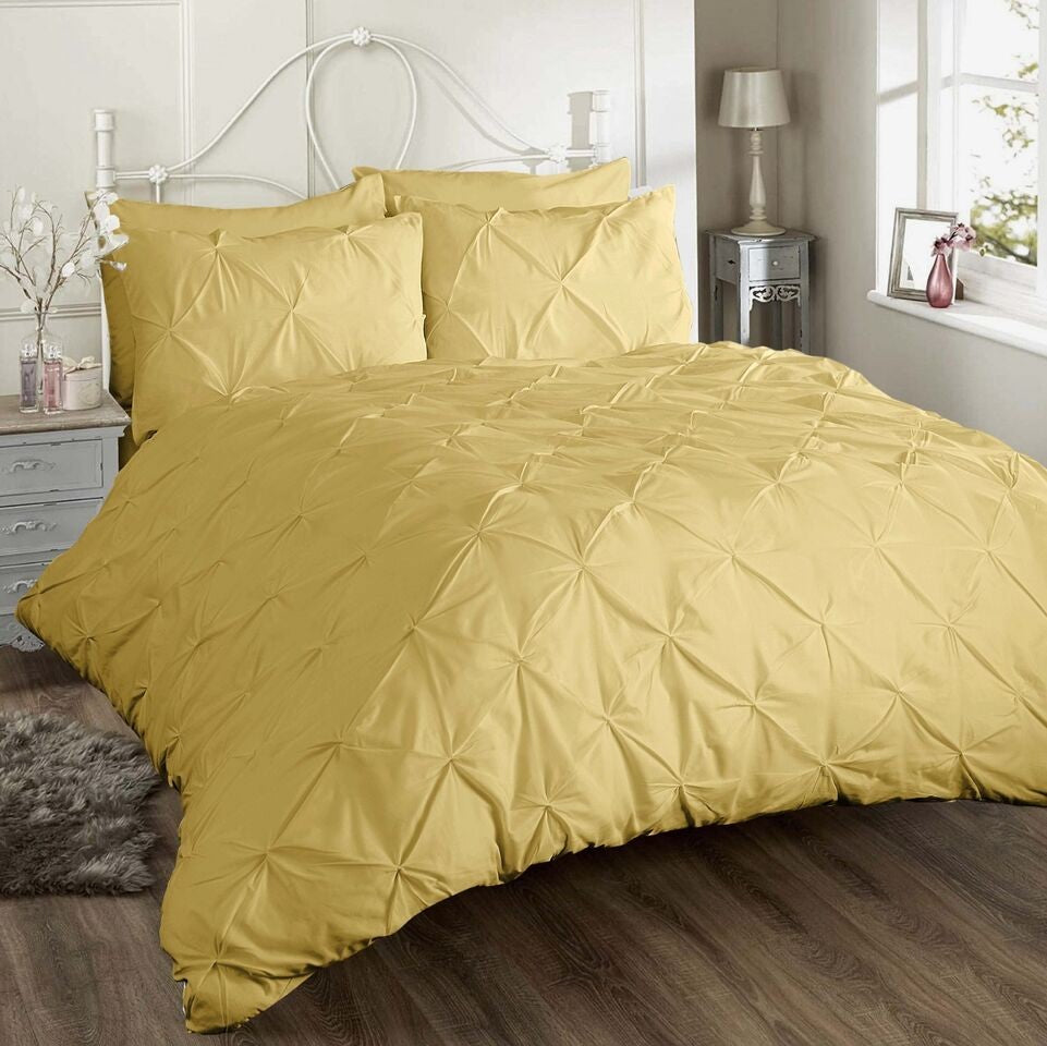 Chatsworth Pinch Pleat Duvet Cover Set (Available in 4 Colours)